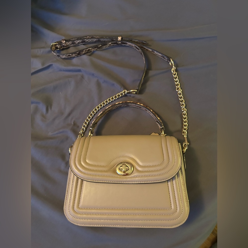 New coach top handle purse